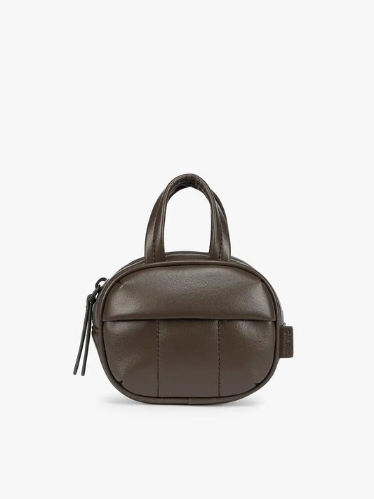 Luka Duffel Zip Bag Charm in Vegan Leather